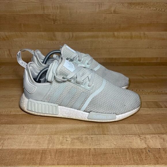 Adidas Boost NMD_RI Linen green ice mint lace-up sneakers Shoes mens size 10 - Picture 1 of 7